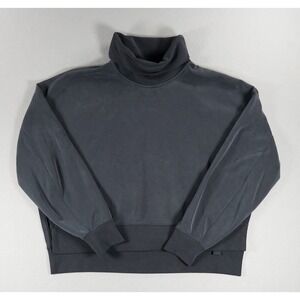 Lululemon Perfectly Oversized Turtleneck Pullover Sweatshirt Charcoal Grey 8